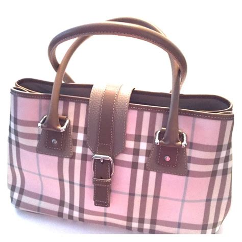 pink plaid burberry purse|authentic burberry purse.